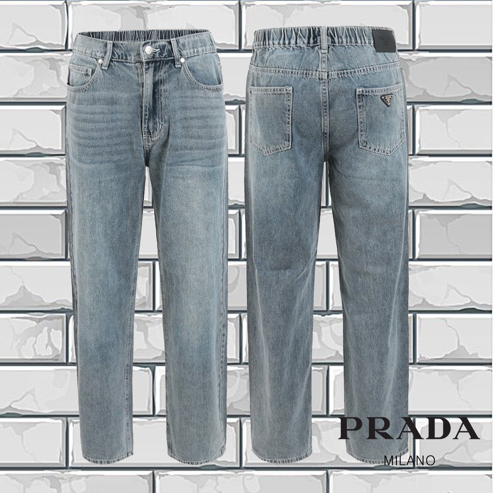 Read more about the article 프라다 반밴딩 멤브샤 세미 와이드 청바지