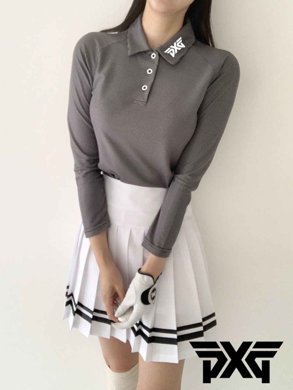 Read more about the article PXG 여성 골프웨어 트임 메쉬 긴팔 카라티