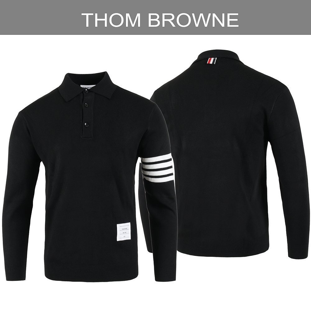 Read more about the article 톰브라운 4바 버튼 울 카라 니트