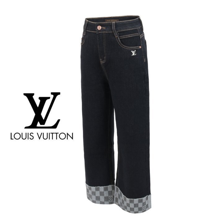 Read more about the article 루이비통 여성 자수 로고 Hem 다미 생지진 청바지