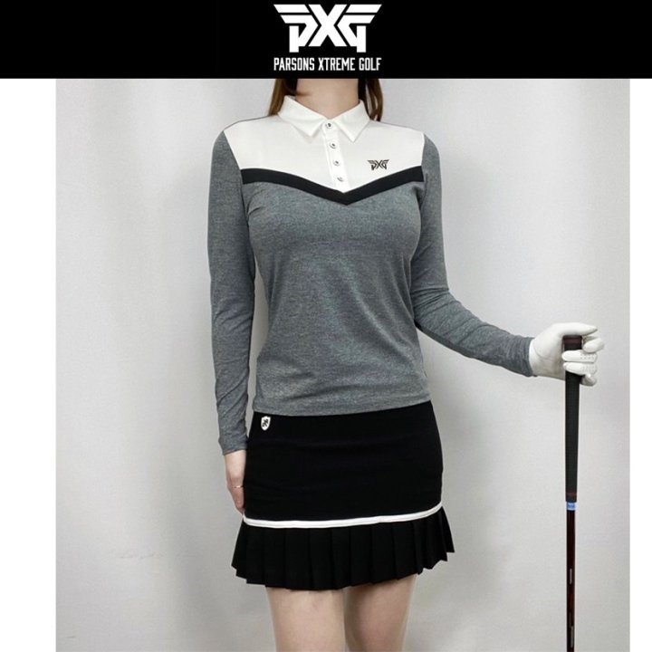 Read more about the article PXG 여성 브이 배색 기능성 긴팔 카라티