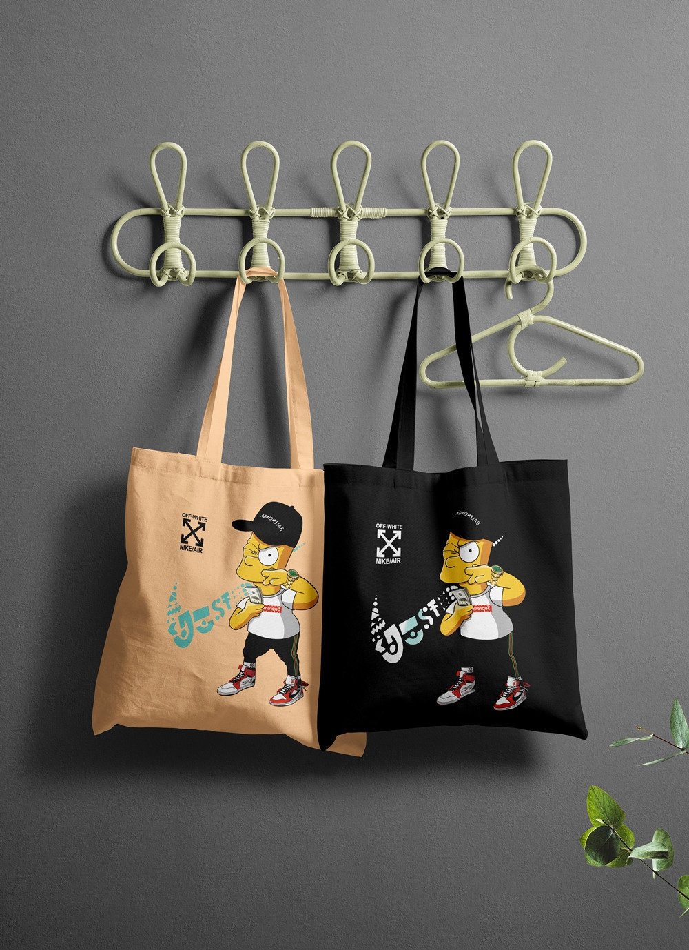 Read more about the article 나이키 X 오프화이트 콜라보 심슨 에디션 에코백 (가방)