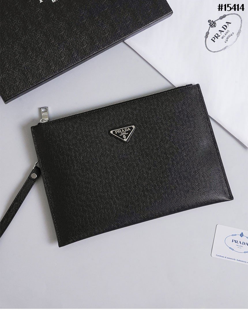 Read more about the article 🔆 [PRADA] 프라다 사피아노 삼각 로고 스트랩 클러치 백 🔆#15414