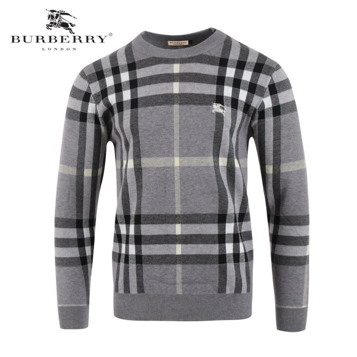 Read more about the article 버버리 패턴 체크 그레이 램스울 니트