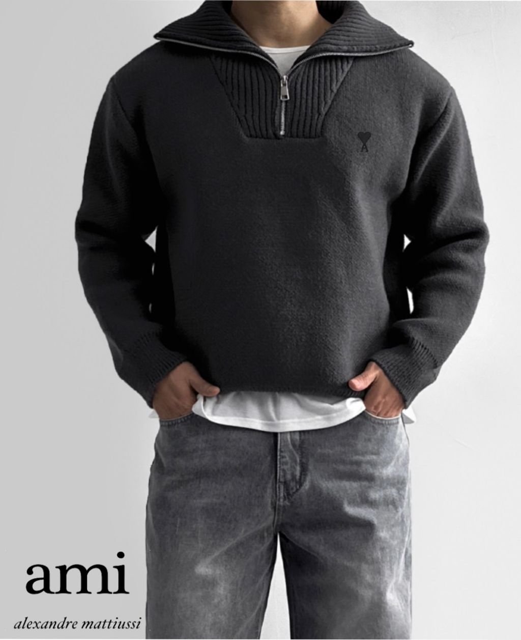 Read more about the article 아미 아워 헤비 하이넥 니트