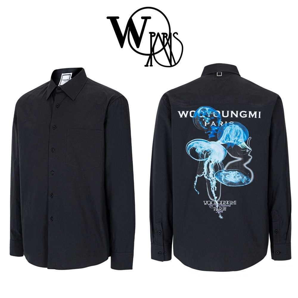 Read more about the article 우영미 젤리피쉬 백로고 셔츠