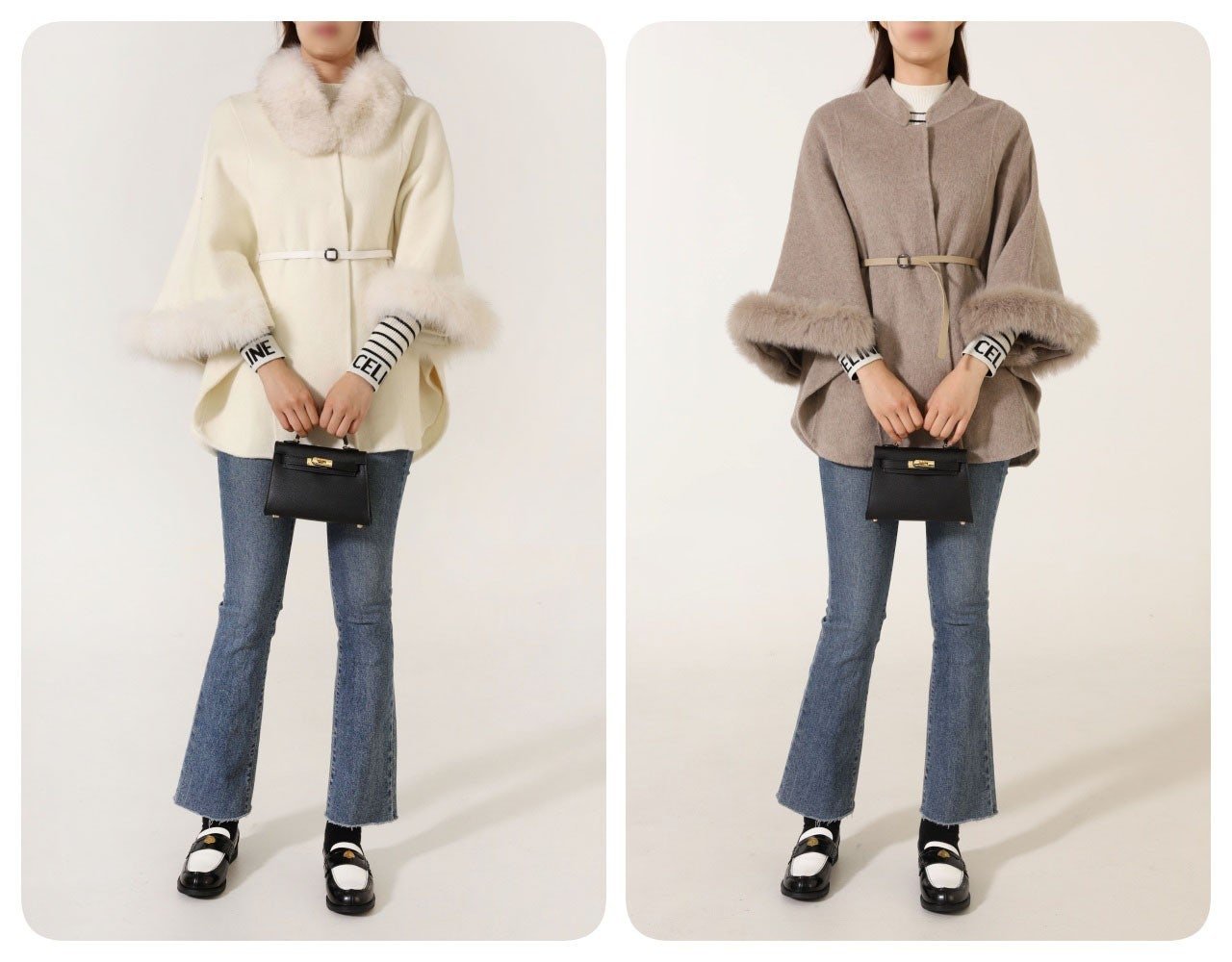 Read more about the article #막스마라 [ MAX ] 수입 폭스카라 울 캐시미어 케이프코트 입고💢 #여성상의 #자켓