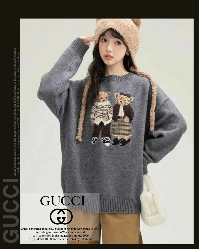 Read more about the article 구찌 여성 1065 트윈 테디 라운드 니트