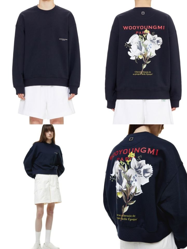 Read more about the article 우영미 쉐도우 플라워 맨투맨