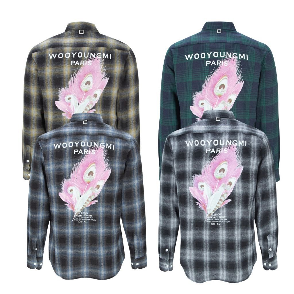 Read more about the article 우영미 체크 플라넬 깃털 나염 셔츠