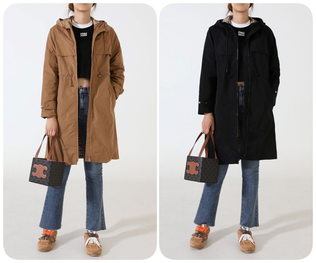 Read more about the article #버버리 [ B*RBERRY ] 수입 여성 Charminster 드로스트링 웨이스트 후드코트 입고💢 #상의 #자켓