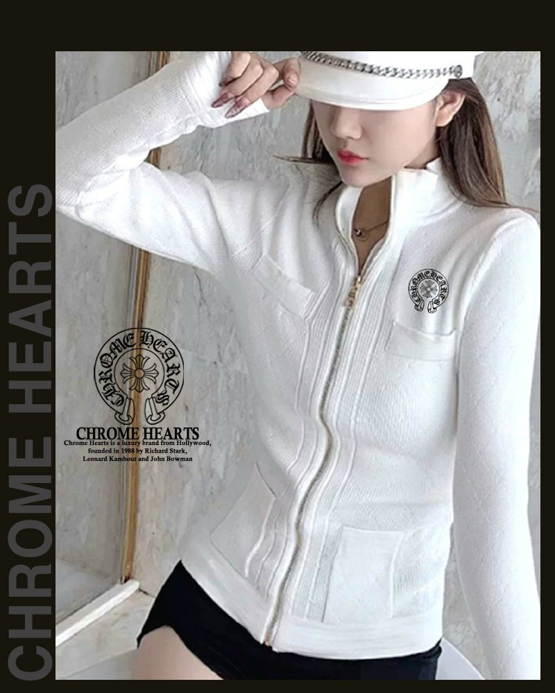 Read more about the article 크롬하츠 여성 CR377 자수 포켓 니트 집업