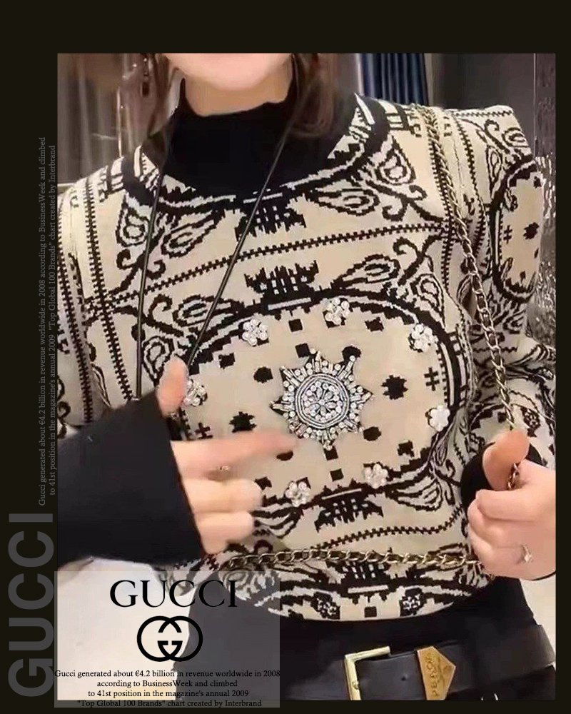 Read more about the article 구찌 여성 8445 진주 큐빅 문양 니트