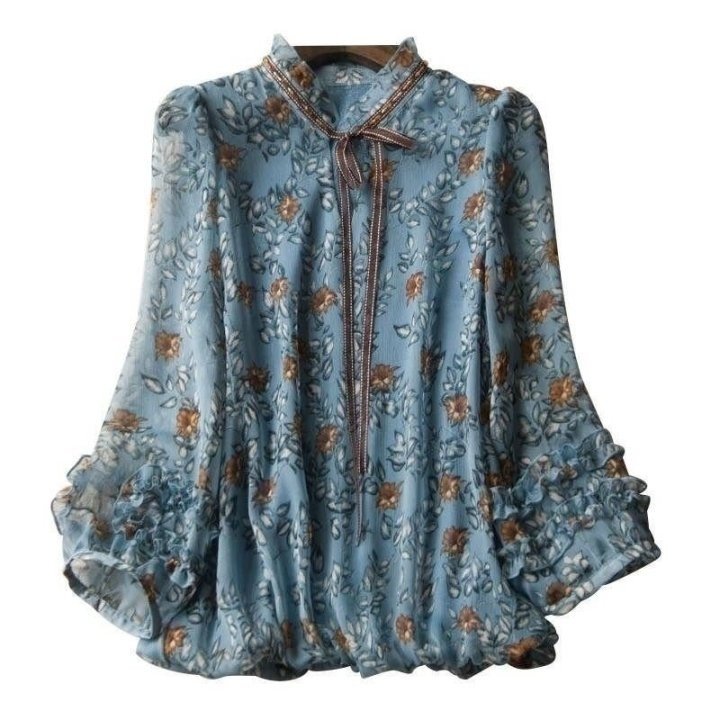 Read more about the article 샤넬 여성 소매 프릴 블라우스