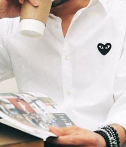 Read more about the article 꼼데가르송 블랙 와펜 화이트 셔츠