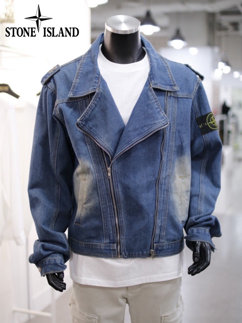 Read more about the article 스톤아일랜드 와펜 라이더 빈티지 워싱 청자켓