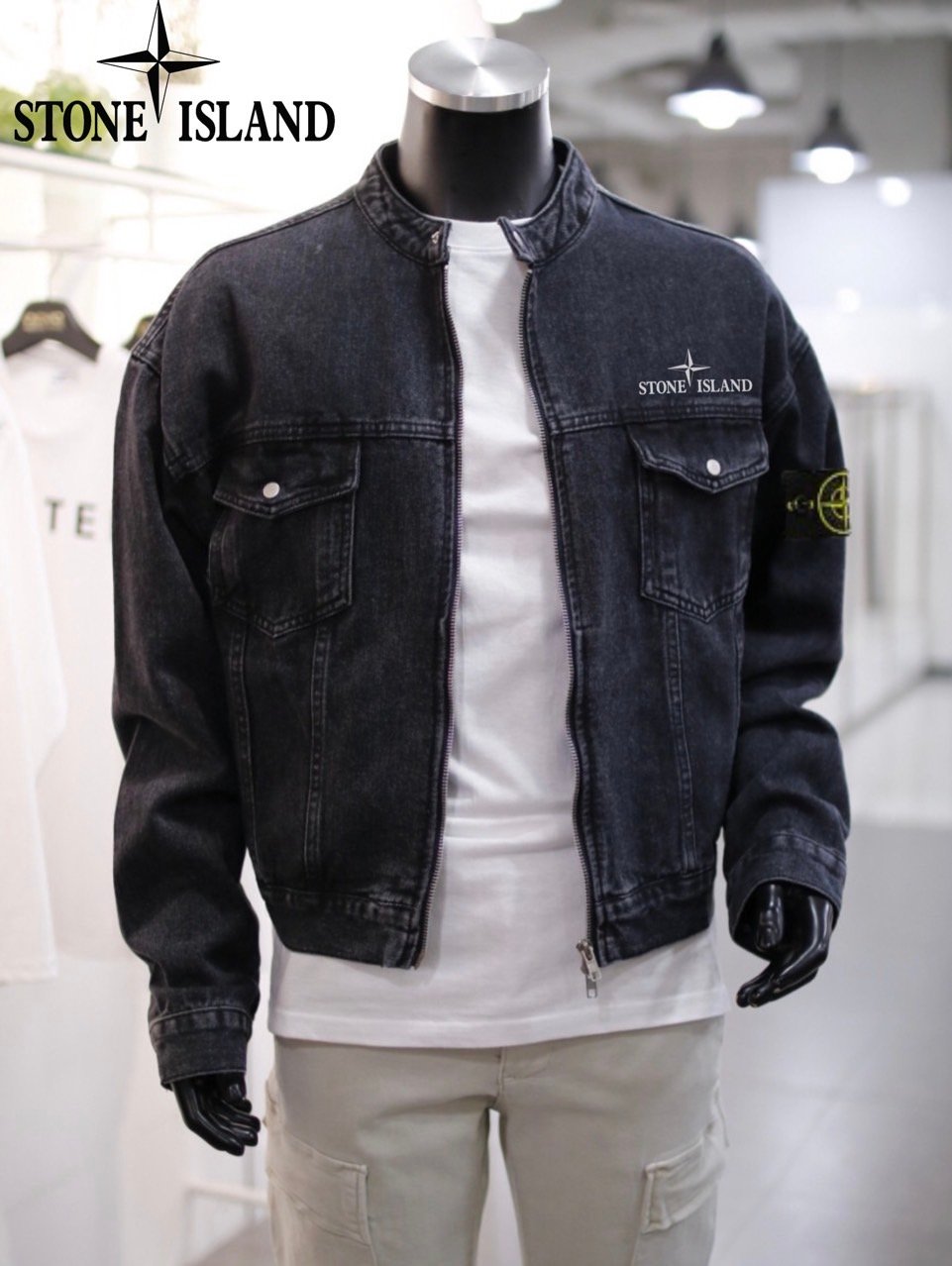 Read more about the article 스톤아일랜드 체스트 로고 투웨이 데님 블루종 청자켓