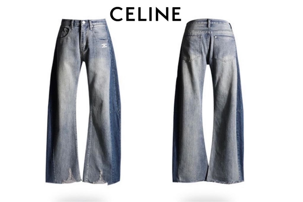 Read more about the article 셀린느 여성 트리오페 배색 워싱 데님 청바지