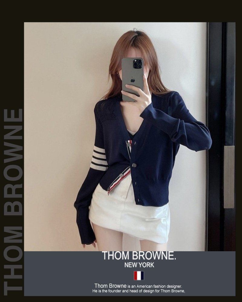 Read more about the article 톰브라운 여성 6107 링 훈트 니트 가디건