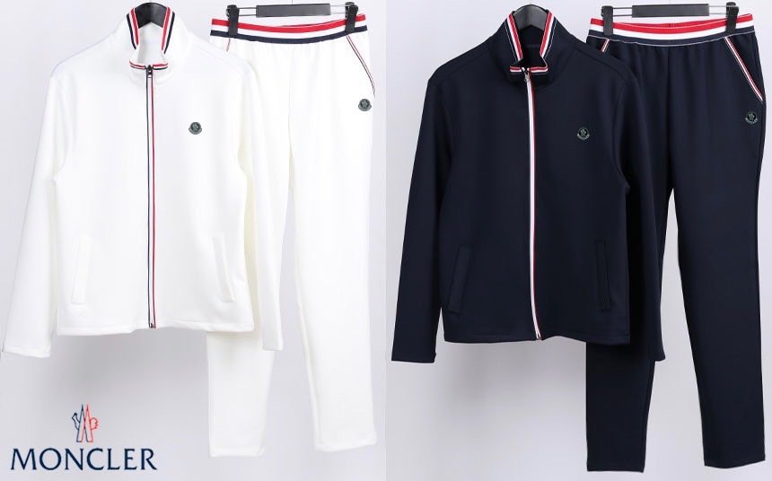 Read more about the article 몽클레어 블랙 & 화이트 와펜 시그니처 삼선 트레이닝 세트