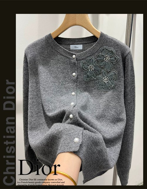 Read more about the article 디올 여성 1221 망사 보석 플라워 니트 가디건