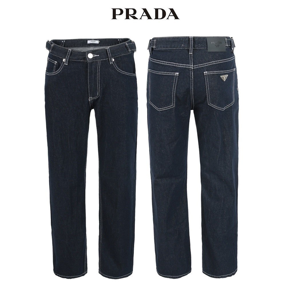 Read more about the article ### 프라다 진청 논페이드 미디엄 와이드 팬츠