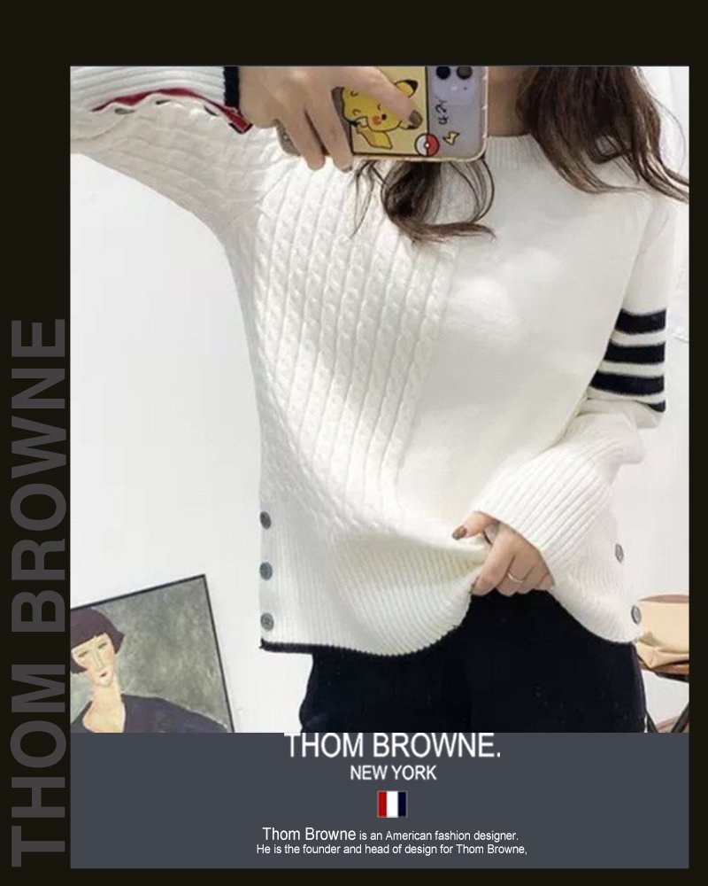 Read more about the article 톰브라운 여성 585 하프 짜임 니트