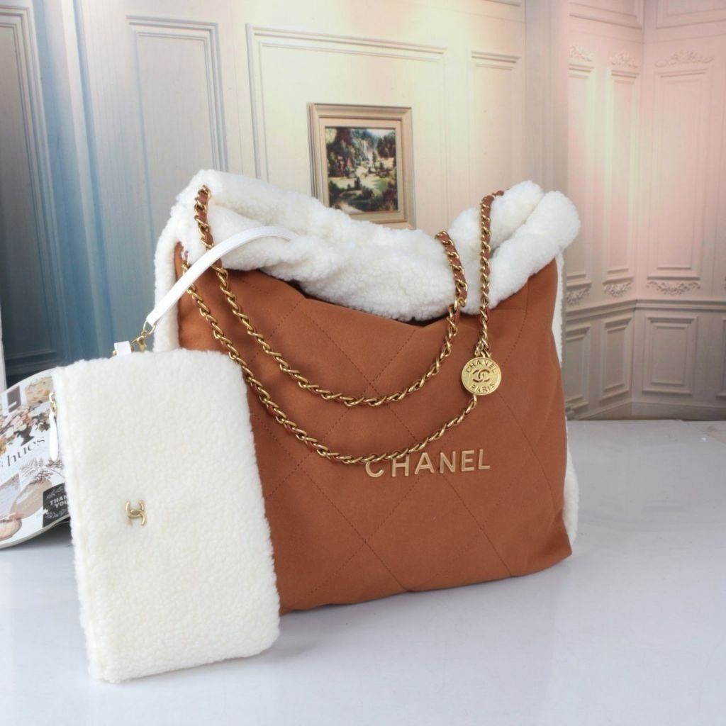 Read more about the article 샤넬 22 시어링 M 스웨이드백 브라운 (가방)