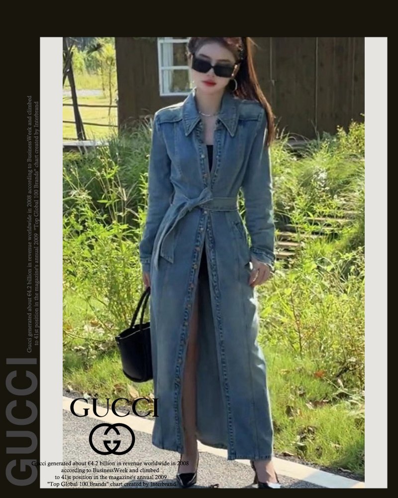 Read more about the article 구찌 여성 11297 롱롱 데님 원피스 자켓