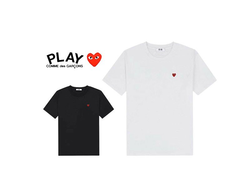 Read more about the article 꼼데가르송 미니 하트 라운드 반팔티