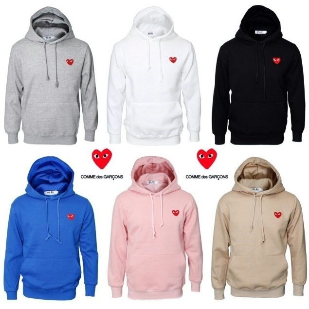 Read more about the article 꼼데가르송 하트 와펜 베이직 후드티