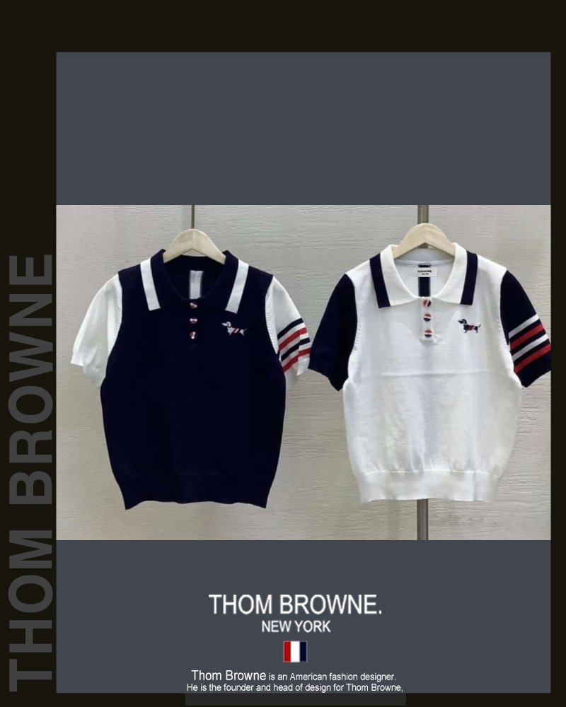 Read more about the article 톰브라운 여성 7379 헥터 칼라 단추 카라 반팔 니트