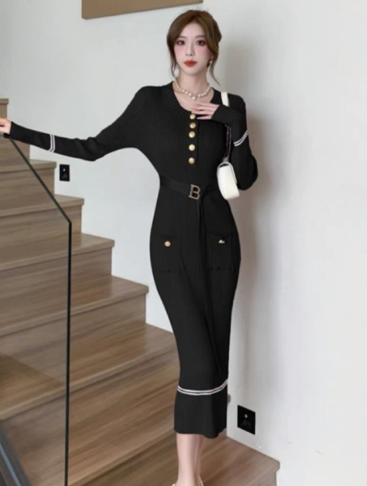 Read more about the article 발망 B 벨트 골지 원피스