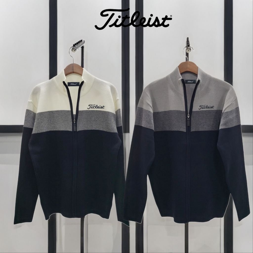 Read more about the article 타이틀리스트 가보카 배색 니트 집업