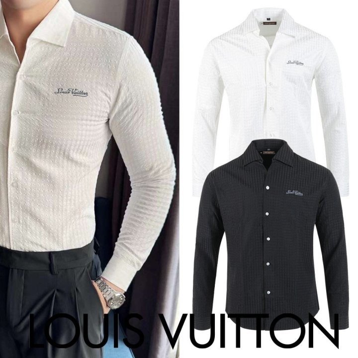 Read more about the article 루이비통 자수 로고 백레더 다미 슬림 셔츠