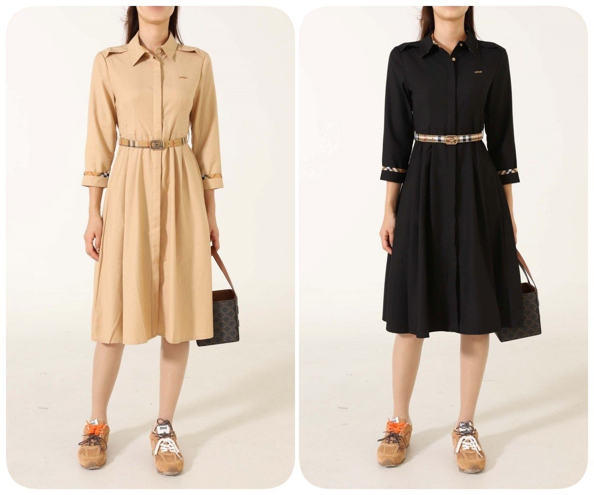 Read more about the article #버버리 여성 7부 체크소매 원피스 #원피스 #여성의류