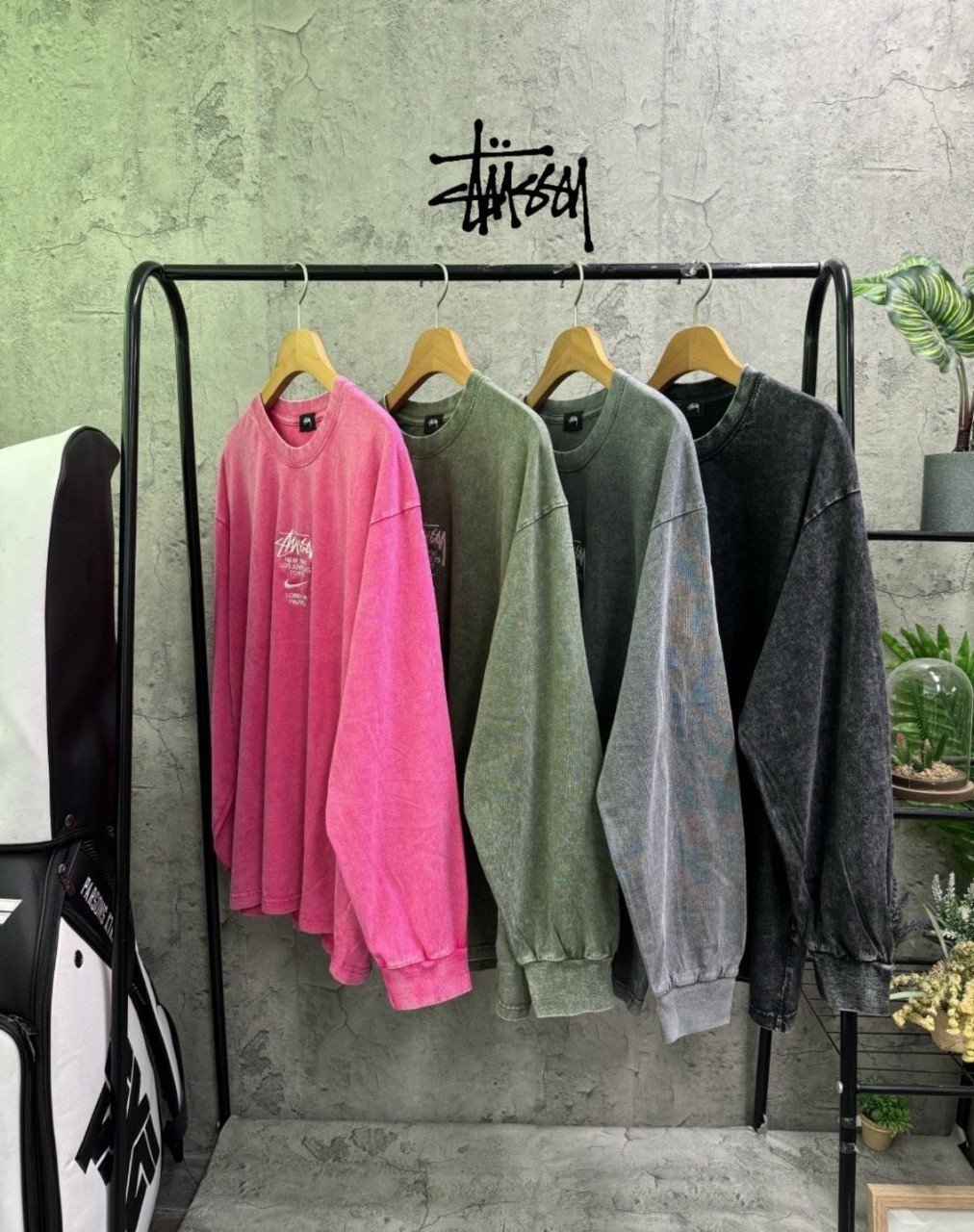 Read more about the article 스투시 X 나이키 콜라보 월드 로고 피그먼트 긴팔 쭉티