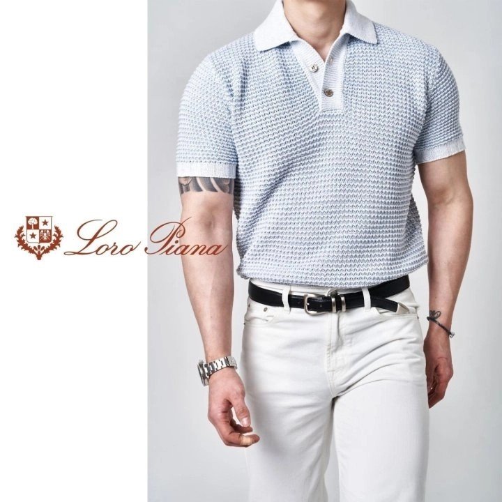 Read more about the article 로로피아나 제냐 반팔 카라 니트