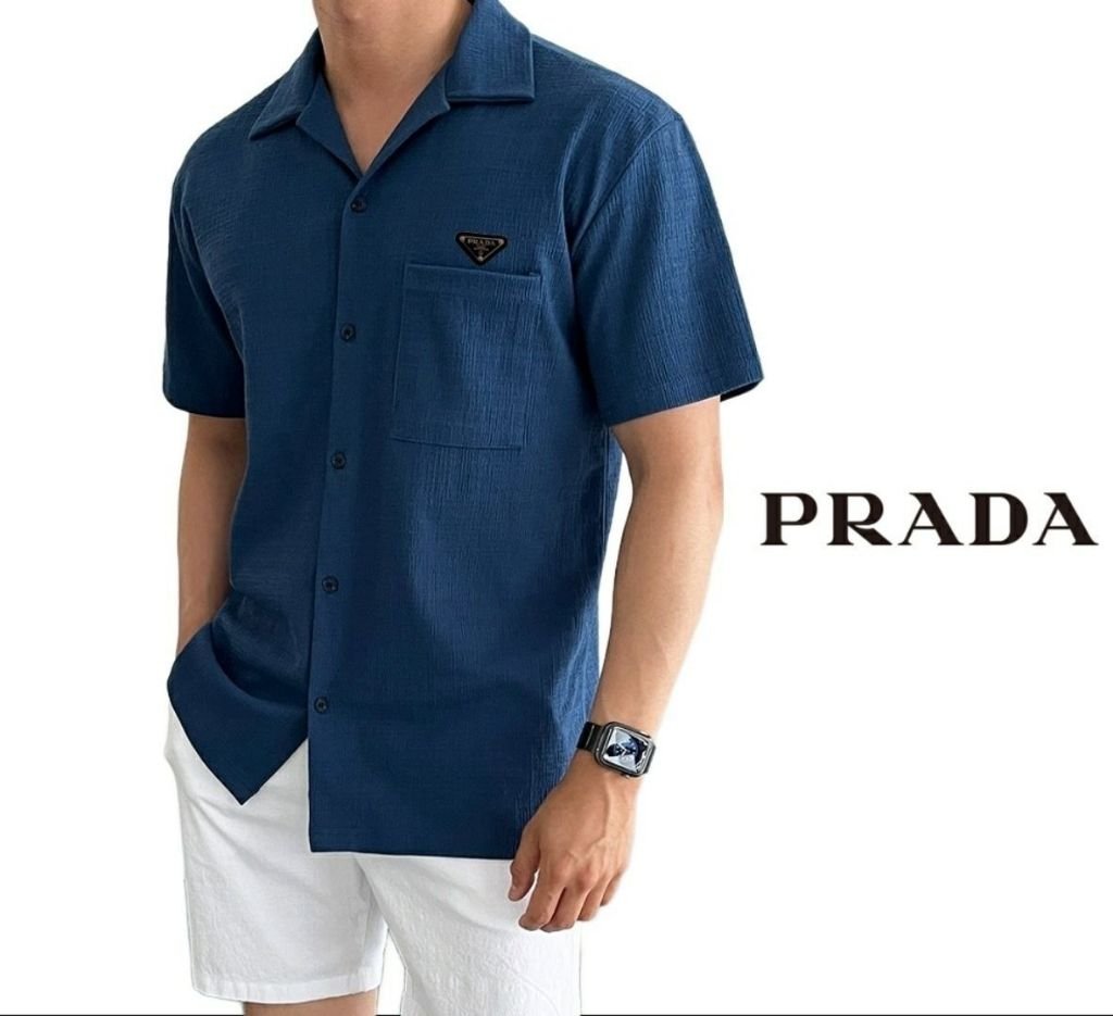 Read more about the article 프라다 D-vang 린넨 카라 반팔 셔츠