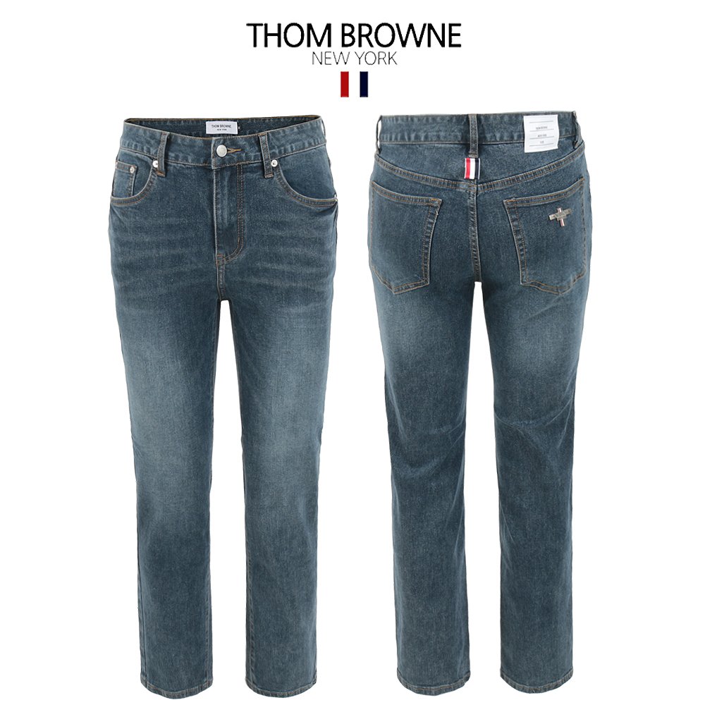 You are currently viewing 톰브라운 다크블루 미디엄 와이드 일자 청바지